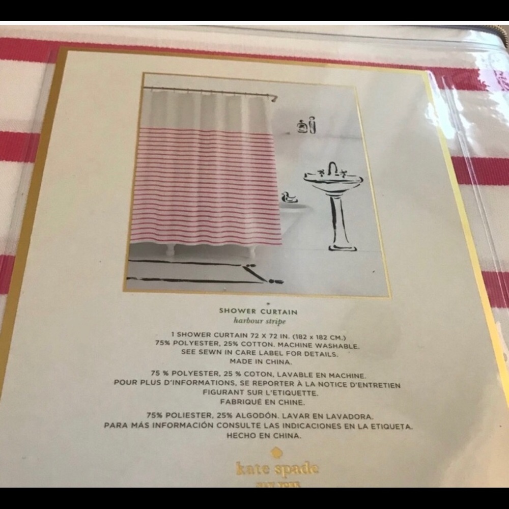 KATE SPADE shower curtain - Picture 4 of 6